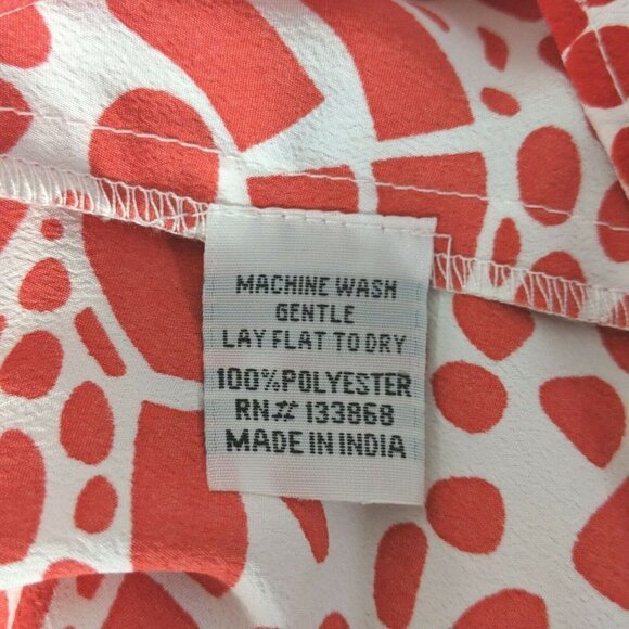 Southern Frock Tank Top Red White Geometric Small - Picture 5 of 5